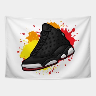 Retro Playoffs Basketball Sneaker Tapestry