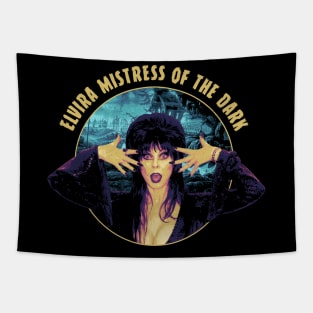 Elvira Mama Creepy Classic Tapestry