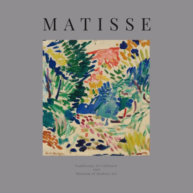 Henri Matisse - Landscape At Collioure - Exhibition Poster Poster by studiofrivolo