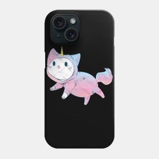 Cat in Unicorn Costume T-Shirt Phone Case