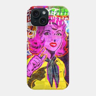 pop art girl Phone Case