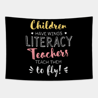 Literacy Teacher Gifts - Beautiful Wings Quote Tapestry
