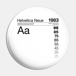 Helvetica Neue Typography Font Graphic Design Pin