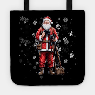 Santa Photographer - Funny Holiday Christmas Pajama Tote