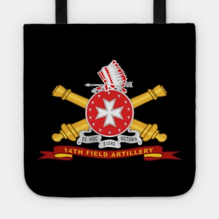 14th Field Artillery w Br - Ribbon Tote