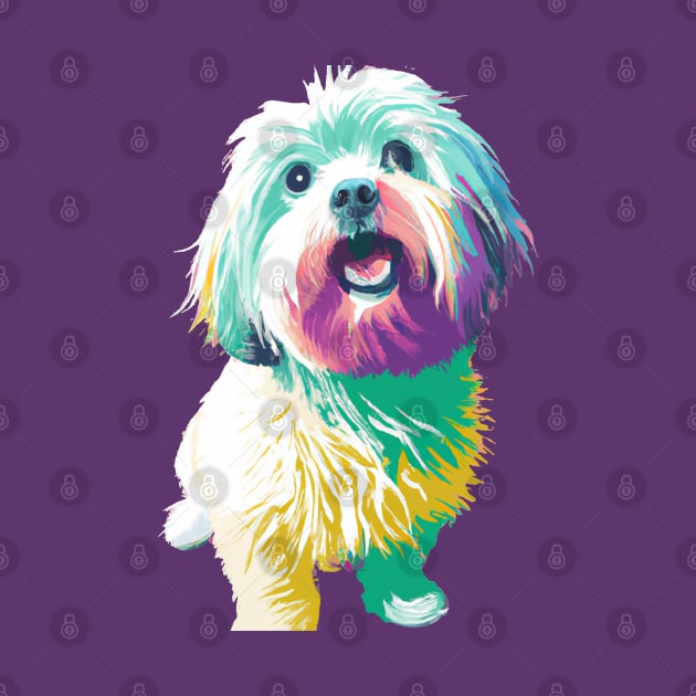 Coton de Tulear Pop Art - Dog Lover Gifts by PawPopArt