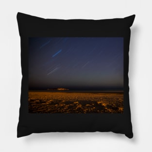 Star Trails over Good Harbor Beach Gloucester, MA Pillow