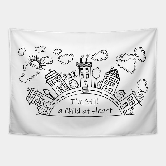 I'm still a child at heart Tapestry by StudioIris