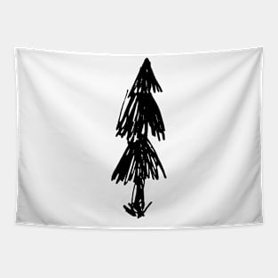 Dark and Gritty Pine Tree Tapestry