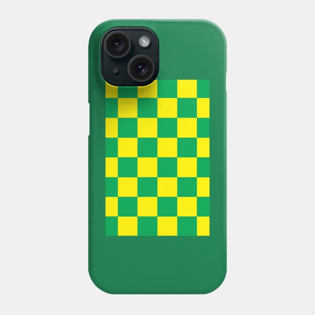 Norwich Checkered Flag Phone Case by Confusion101