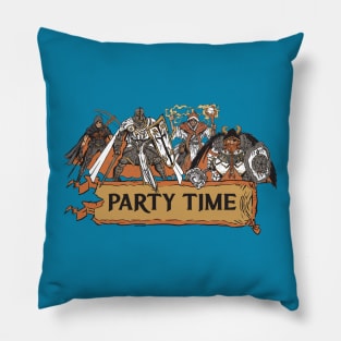 Tabletop RPG - Party Time! Pillow