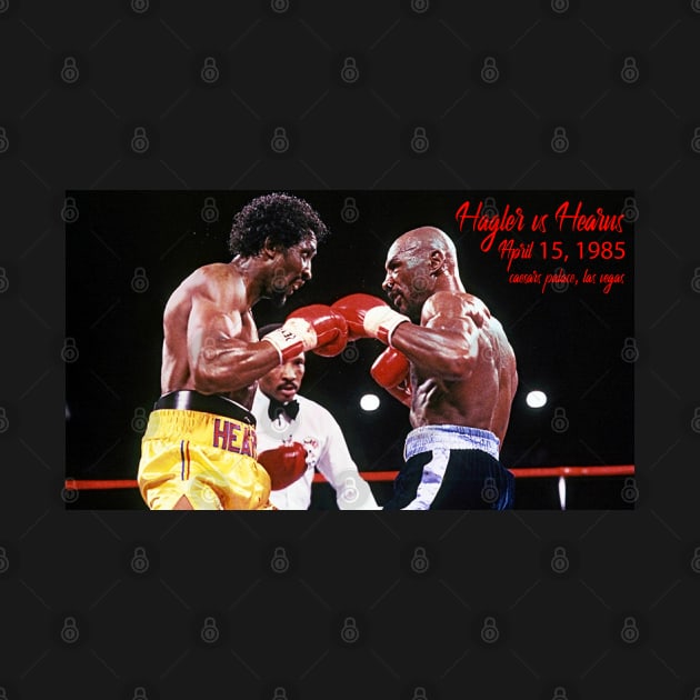 Retro boxing Hagler vs Hearns 1985 by Woops