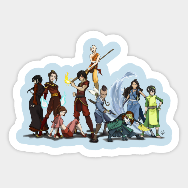 Bij Bediende Verslaving Avatar: the Last Airbender Group - Avatar - Sticker | TeePublic