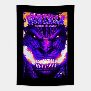 Retro Godzilla ROE Tapestry