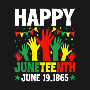 Happy Juneteenth 1865 Black History Freedom Day BLM T-Shirt