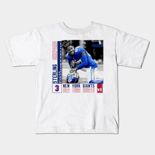 Rinkha Sterling Shepard Football Edit Tapestries Giants Kids T-Shirt