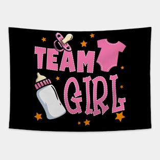 Team boy team girl Gender reveal tee Gender Party Giift For girl Kids Tapestry