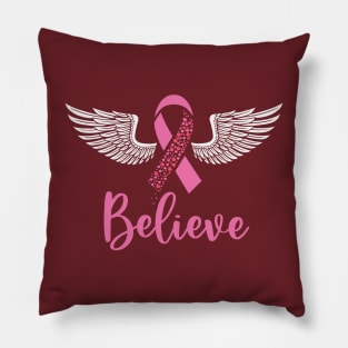 Believe Cancer Pillow