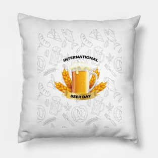 International Beer Day Pillow