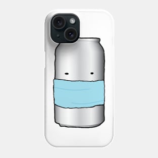 Soda Can Wearing a Mask Phone Case