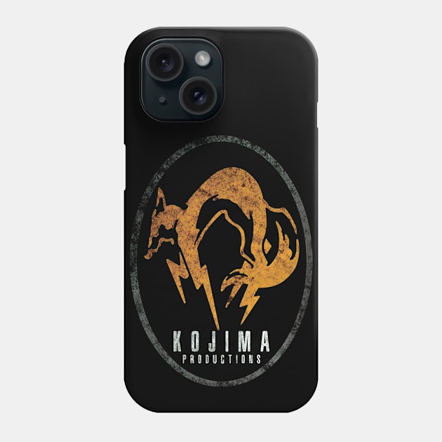 Kojima Productions (Distressed) Phone Case by Taereus