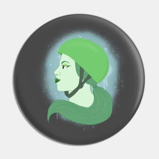 Roller Derby Girl Pin