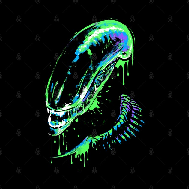 Colorful Xenomorph by IlonaHibernis