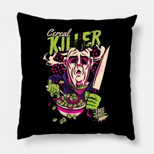 Cereal Killer Funny Horror Humor Pillow