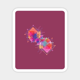 Abstract Geometric Art Magnet