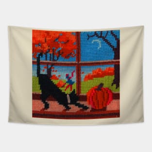 Window Cat Tapestry