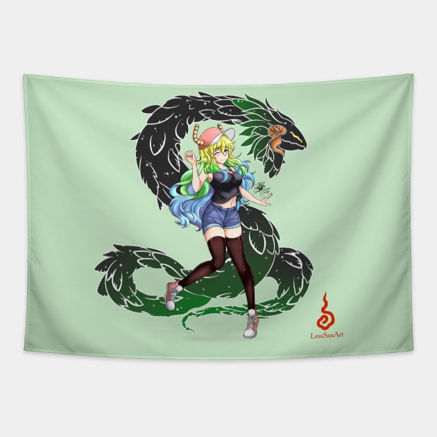 Lucoa-san fanart Tapestry by LessSanArt