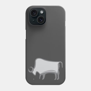 Cave Bison Gray scale Phone Case