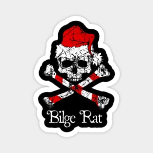 Rat Pirate Christmas Skull Magnet