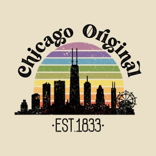 Chicago Original Retro Rainbow T-Shirt