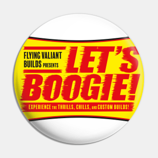 Let's Boogie - 50's Movie Style (White) Pin