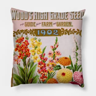 Seed Catalogue Cover (1902) Pillow