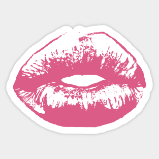Diamond Fashion Lips Pink Lipstick Cool Gift #14593 2 x Vinyl Stickers 10cm 