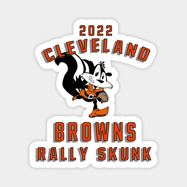 Cleveland Browns Rally Skunk Magnet by RWDSU Local 379