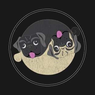 Yin Yang Pug Lover Zen Shirt T-Shirt