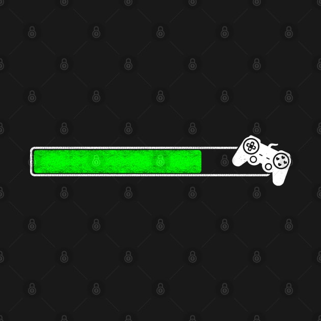 Game loading / Gamer Gaming load start finish level up birthday by Shirtbubble