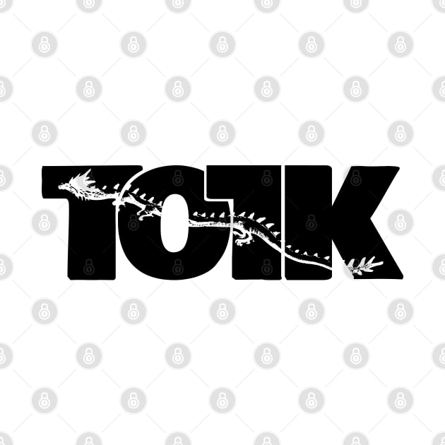 TOTK Dragon Awesome Black Typography by itsMePopoi