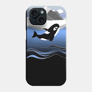 Breaching Arctic Orca Phone Case