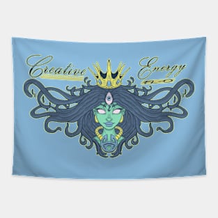 WEIRDO - Creative Energy Flo - Beauty - Full Color - Light Blue Tapestry