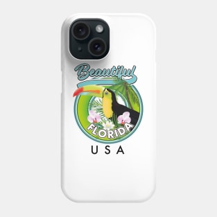 Beautiful Florida travel logo Phone Case