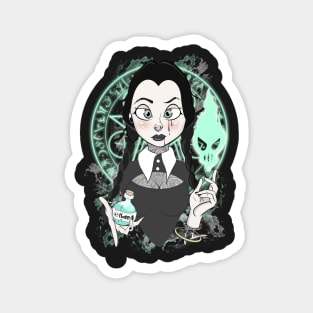 wednesday gothic girl Magnet