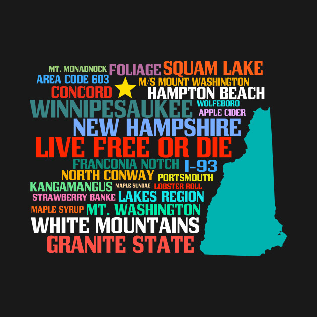 Discover Live Free or Die New Hampshire - New Hampshire - T-Shirt