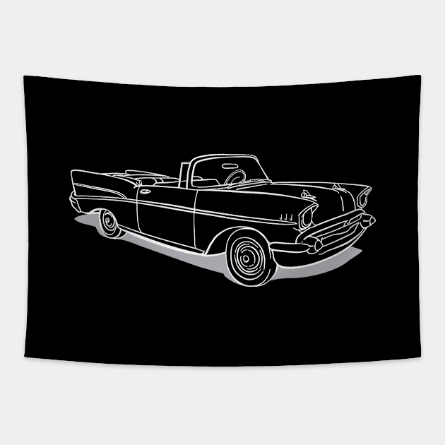 Classic 50's Convertible Tapestry by aroderick
