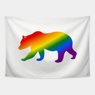 Rainbow Bear LGBTQ Pride Tapestry