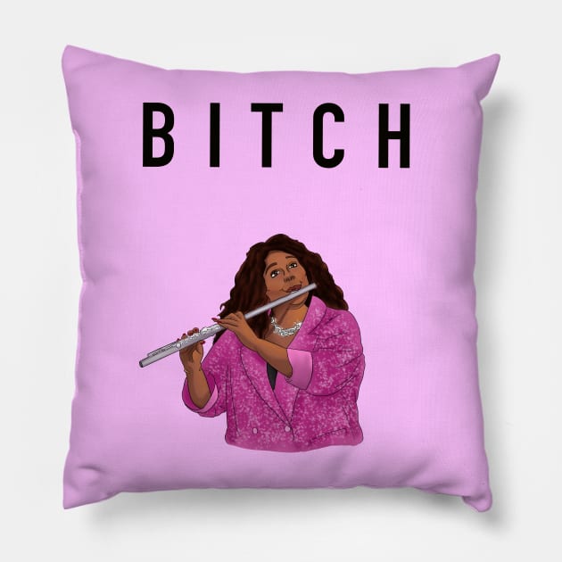 Lizzo Bitch Pillow by GingerCatGirlPrime 