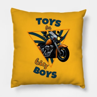 Toys for big Boys - motorcycle Bike Pillow